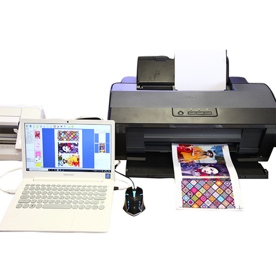 Sistema de software da máquina de corte de pele móvel para adesivos laminados