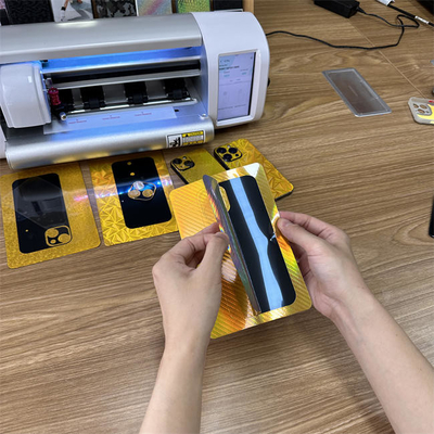 Etiqueta profissional do ouro do telefone celular que faz a máquina para o negócio da etiqueta