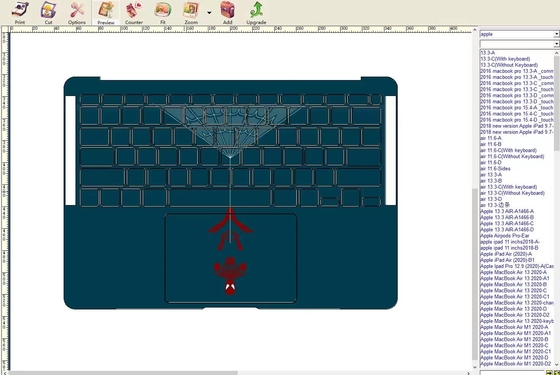 Máquina de fabricação de capa de laptop OEM de design, máquina de prensagem térmica de capa de laptop