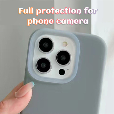 Tampa traseira Jelly Liquid Silicone Case do telefone celular à prova de choque móvel para Iphone PRO max 14/14PRO/14/13/13PRO
