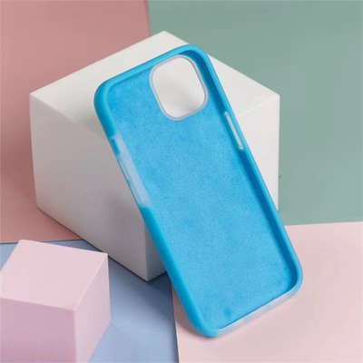 Tampa traseira Jelly Liquid Silicone Case do telefone celular à prova de choque móvel para Iphone PRO max 14/14PRO/14/13/13PRO