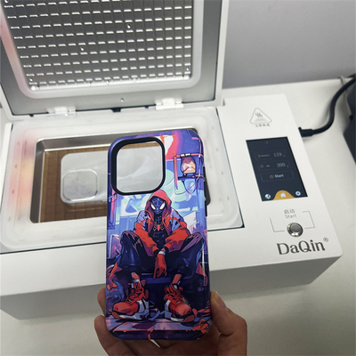 Daqin Mini 3D Vacuum Sublimation Heat Press Machine Manual Grade Heat Sublimation Case telefônico de varejo