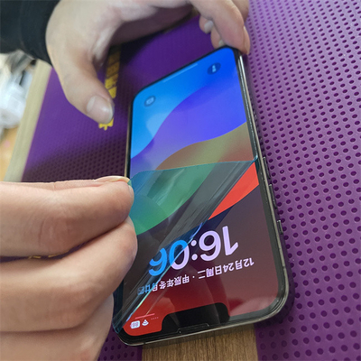 Máquina de corte a laser de proteção de tela profissional para telefone móvel com software de design personalizado