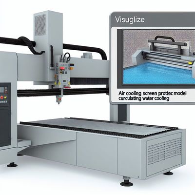 Máquina de corte a laser com alta precisão de corte e modelo de resfriamento