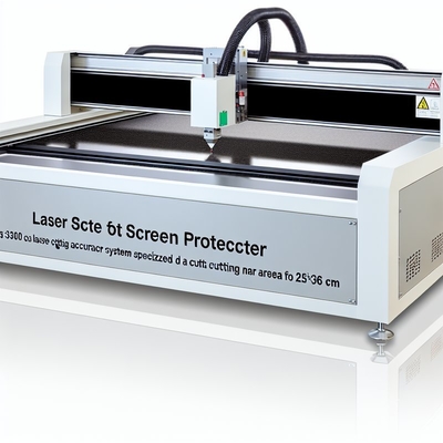 Alta precisão de corte e sistema de corte a laser com área de corte de 25*36 CM para protetor de tela