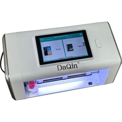 Máquina de corte automática para proteção de ecrãs e costas móveis