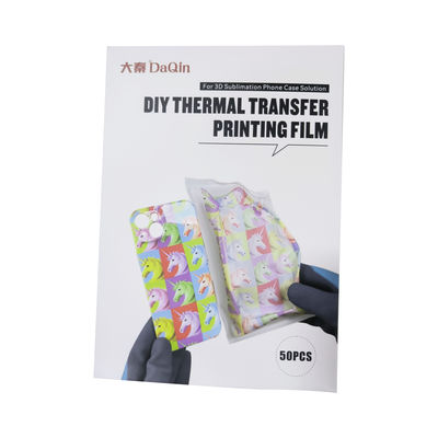 Filme de transferência de calor de sublimação 3D 50 pacotes de filme imprimível com máquina de vácuo 3D